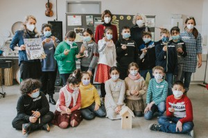 Präsentation des Entdeckerkalenders 2022 in der Johannes-Kepler-Grundschule.